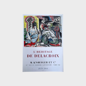 Affiche L'Héritage de Delacroix, M. Knoedler et Cie - Parigi, 1964
